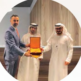 Certificate of appreciation presented by the Central Bank of the UAE